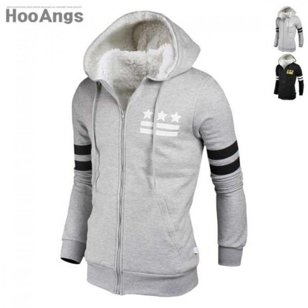 (ジュアンス) フリースダブルスリーブパーカージップアップ BMHD0219