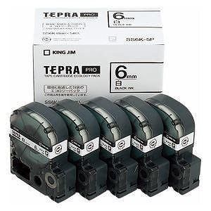 （まとめ買い）テプラテープ [x5個入] SS6K-5P 00060236 [x3]