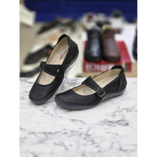 セーブゾーン05 女性 4Cmヒール 天然ラムスキン メリージェーン カジュアルパンプス JTFDFQ471 (30373426)