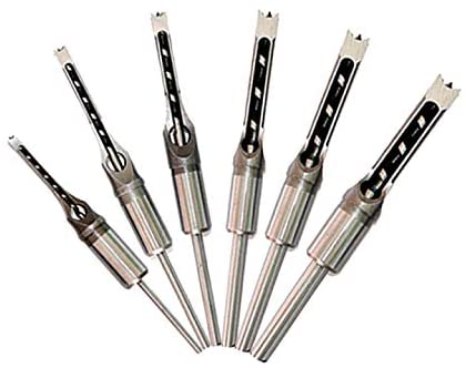 【本日限定価格】 6サイズ DIY 電動工具 角のみ ドリルビット 木工 高硬度 角穴ドリル 四角の