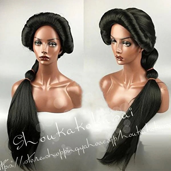 【最安値挑戦】コスプレウィッグ アラジンと魔法ランプ ジャスミン かつら 耐熱 コス 仮装 変装 コスチューム ハロウィン