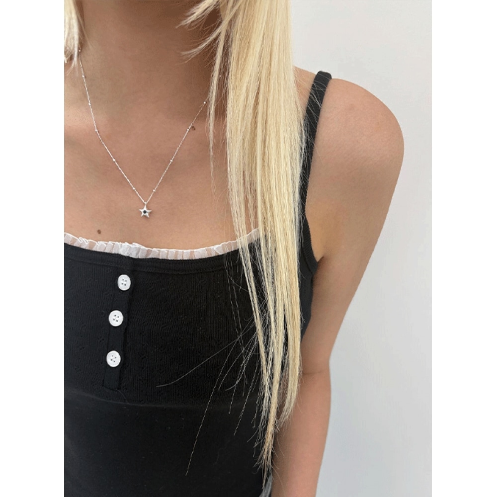 ブラックアップ ブルッキー シルバーボール 星 ネックレス (SILVER 925)