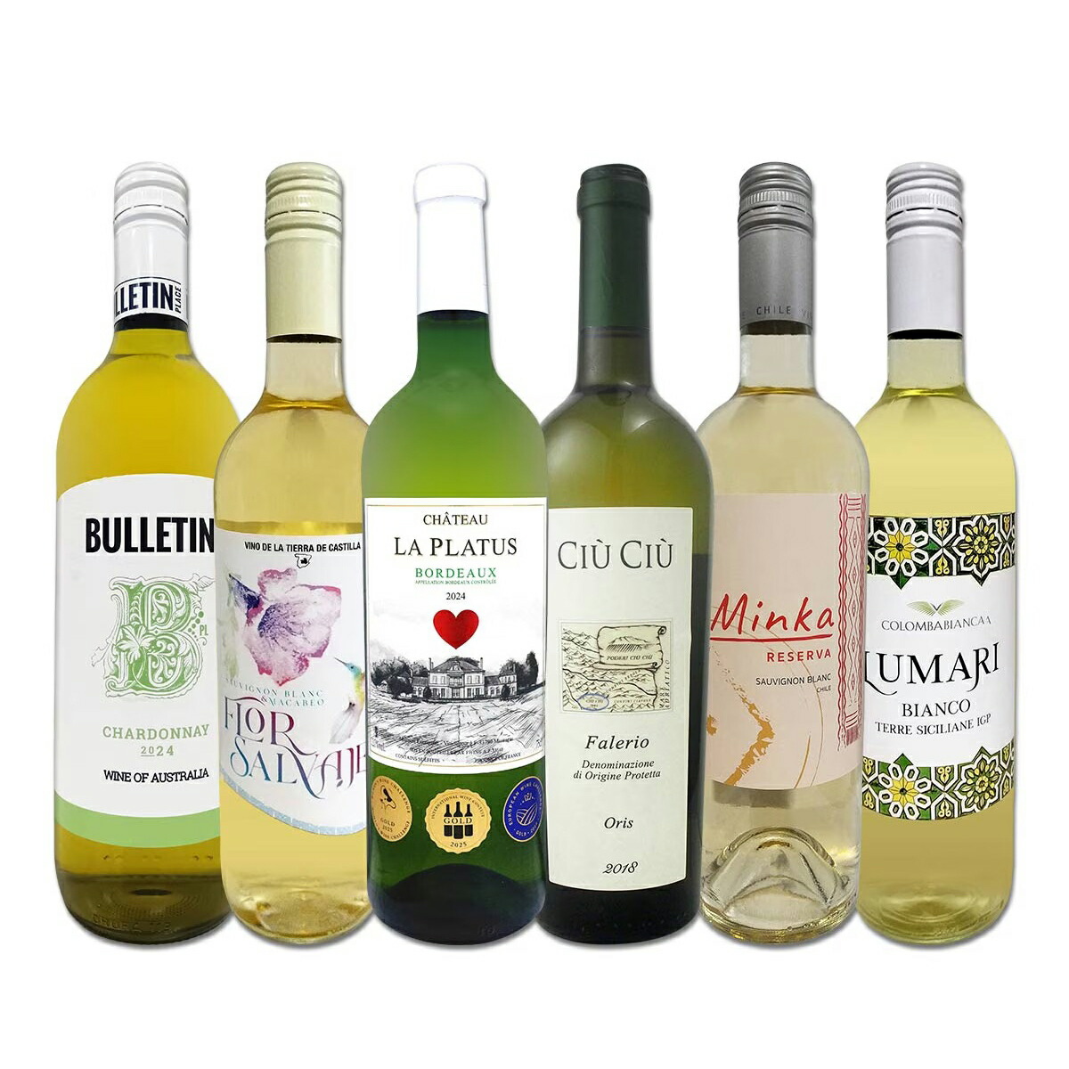 第6弾 京橋ワイン 大満足 白ワイン 6本セット 白ワイン セット 飲み比べ ワイン 飲み比べセット 白ワインセット ワイン飲み比べ お酒 ギフト 家のみ プレゼント 料理 父の日 母の日 お