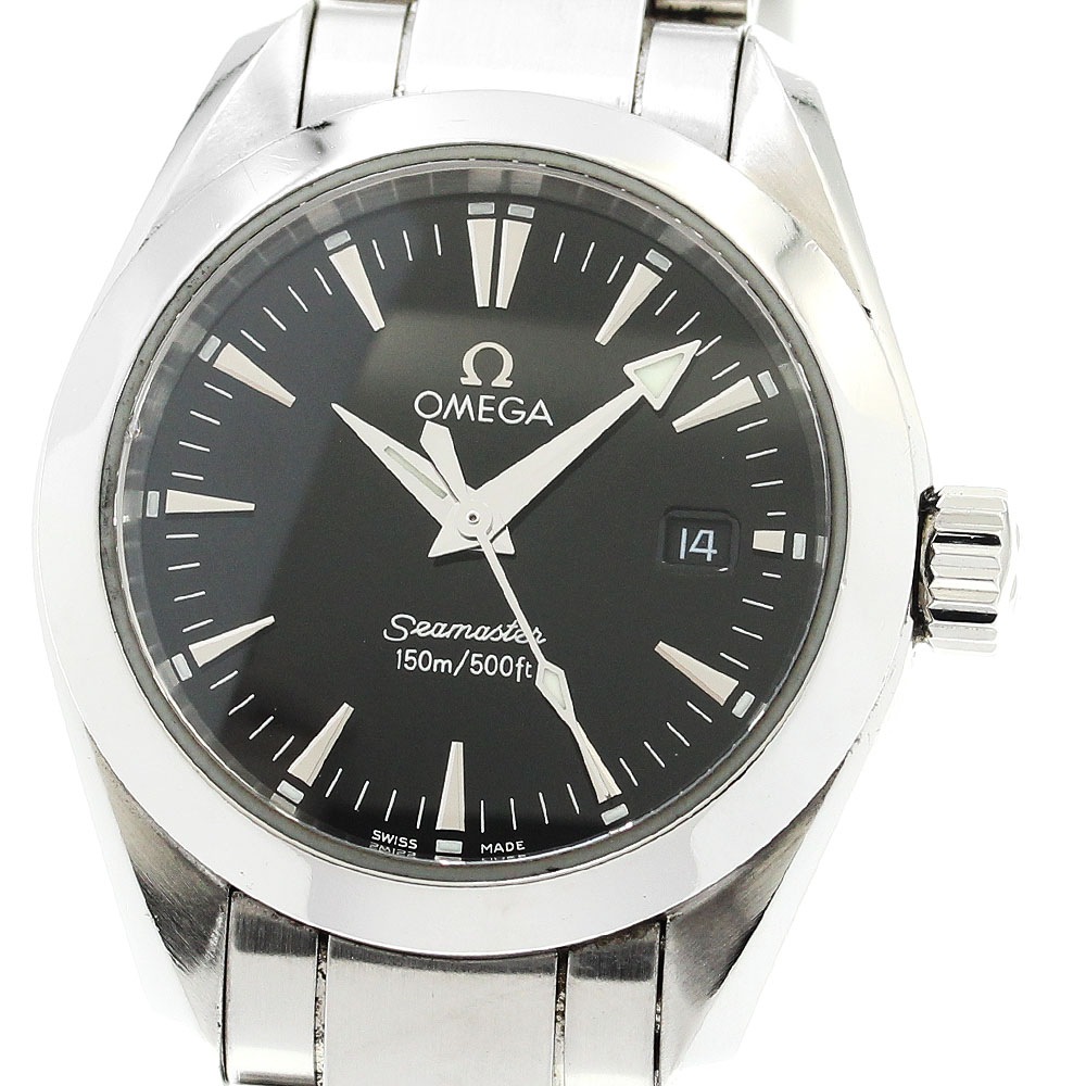 オメガ OMEGA 2577.50 シーマスター アクアテラ デイト クォーツ レディース _899876【中古】