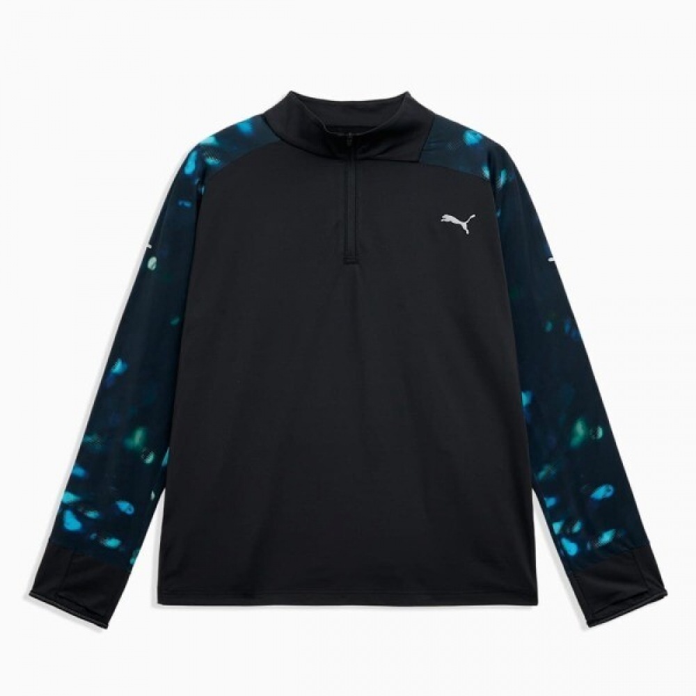 プーマ M ランニング ハーフジップ ティー 529500-01