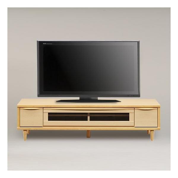 デザインテレビボード/脚付き収納テレビ台 　木製 幅150cm/カラー2色対応 完成品