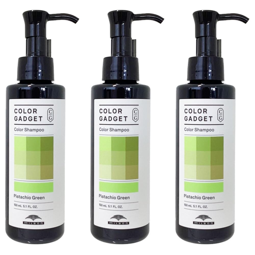 ミルボン MILBON カラーガジェット カラーシャンプー ピスタチオグリーン 150ml × 3本セット 美容室専売 美容室 サロン専売 色落ち防止 5,702円