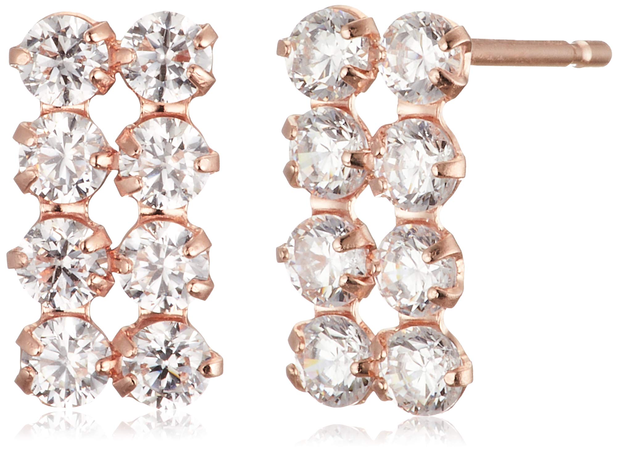 【Amazon.co.jp限定】[ステラ.ジェイ]Stellar.J キュービックジルコニア スタッドピアス K10ピンクゴールド 6,215円