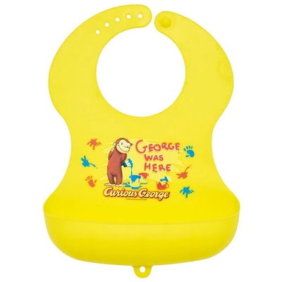 他サイト： スケーター シリコーンお食事エプロン おさるのジョージ／SBEP1の商品画像