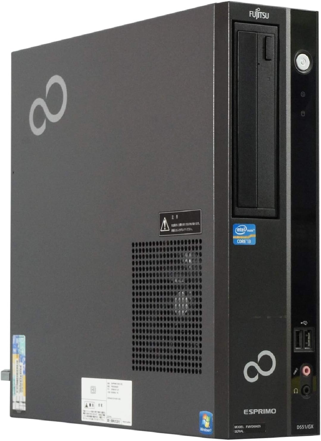 パソコン Windows10 デスクトップ ESPRIMO D551/GGX Core i3 3240 3.4GHz MEM:4GB HDD:500GB DVDマルチ 無線LAN:なし Win10P