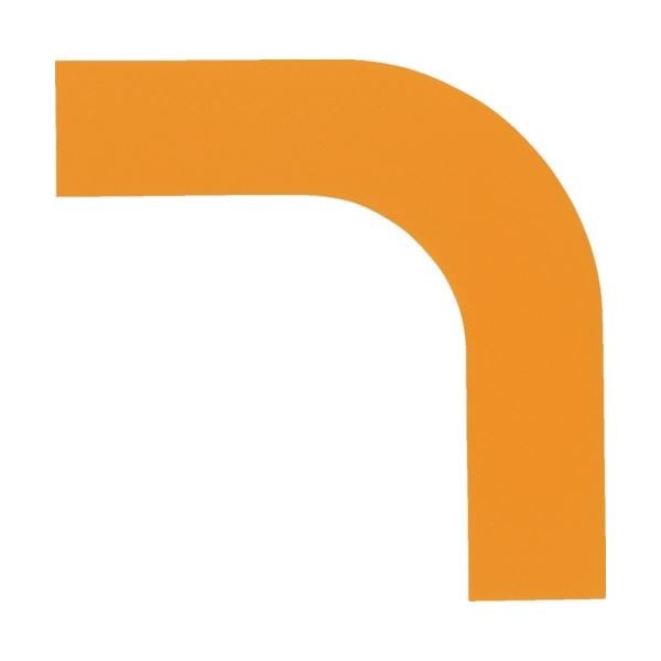 （まとめ）日本緑十字社 コーナー用ガードテープ（25mm幅用） オレンジ 屋内用 （10枚）[x5] 10,441円