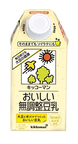 他サイト： キッコーマン おいしい無調整豆乳 500ml×12本の商品画像