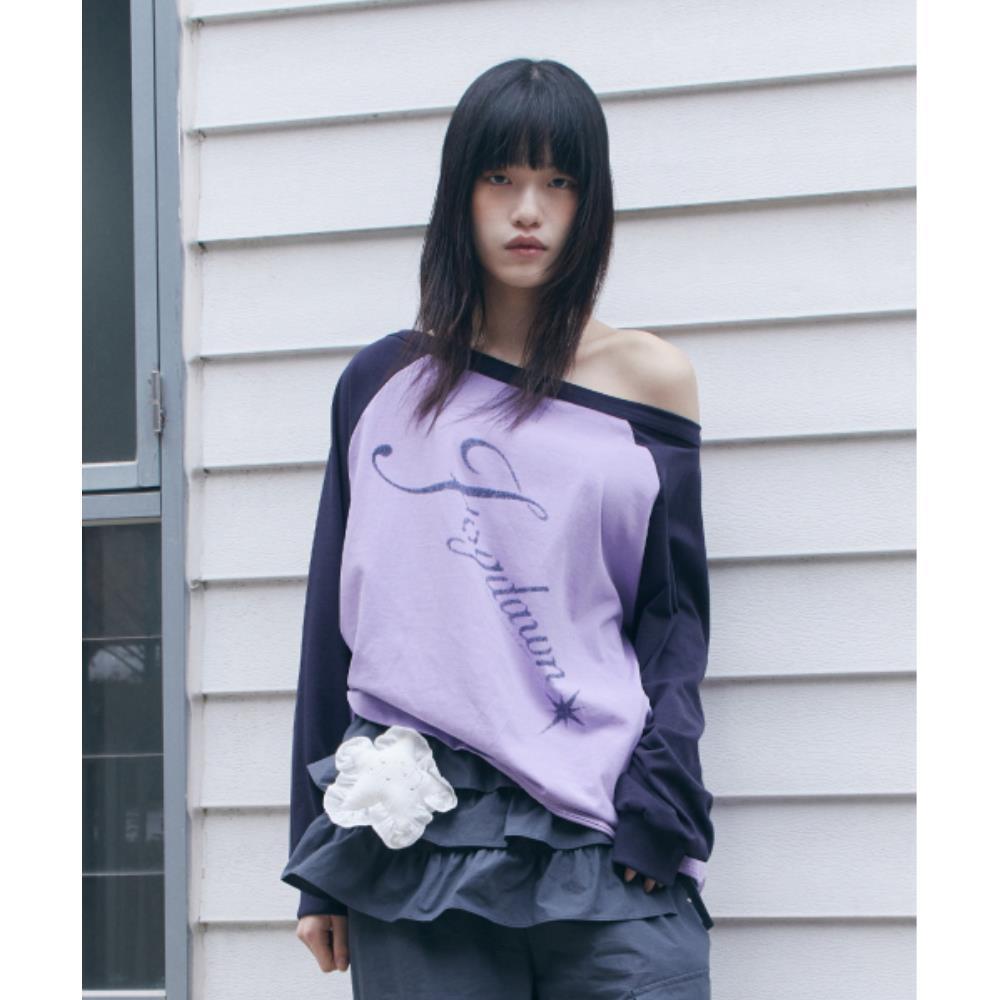 fogdawn Stardust Raglan Long Sleeve lavender DA25SLS006L
