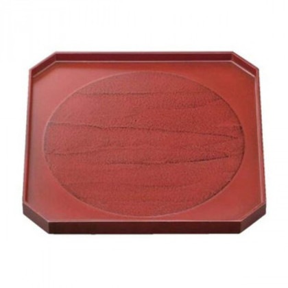 福井クラフト 木)9寸角隅切盆日の丸根来 50411330