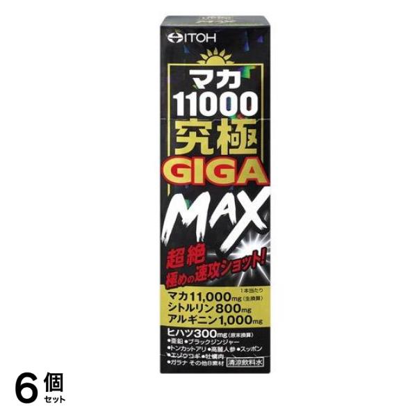 井藤漢方製薬 マカ11000究極GIGA MAX(ギガマックス) 50mL 6個セット