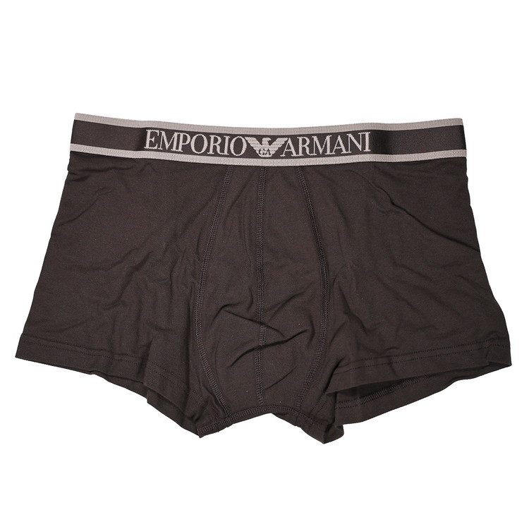 エンポリオアルマーニ：STRETCH PIQUET ボクサーパンツ (チョコ)【EM001935-AF14989-U6031】