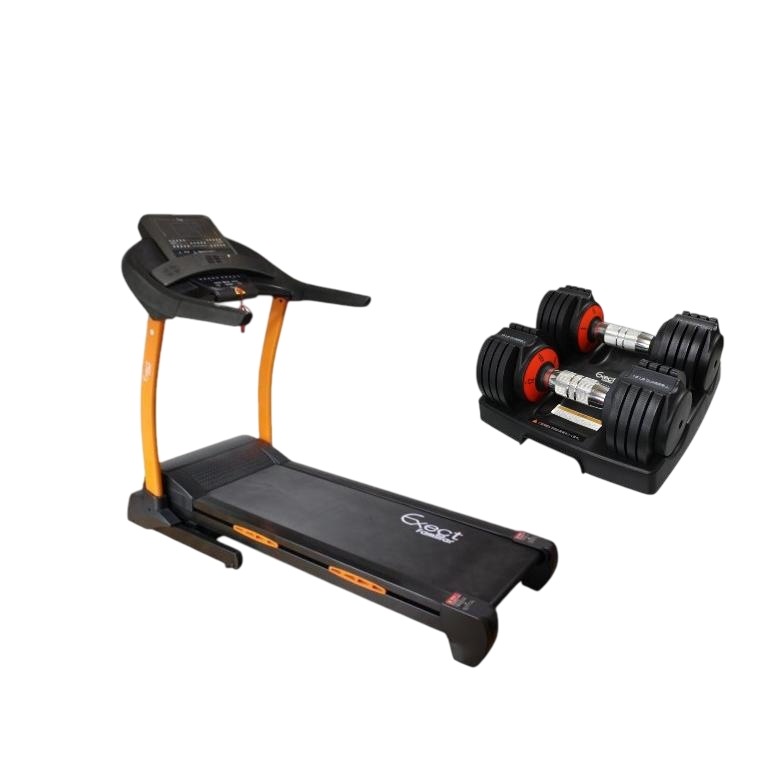 電動ルームランナー&可変式ダンベル 6.75kg ２個セット 家庭用 18km/h 本格派 ランニングマシン