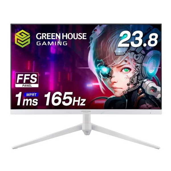 GH-GLCC238B-WH ホワイト [23.8型 ゲーミングディスプレイ (165Hz)]
