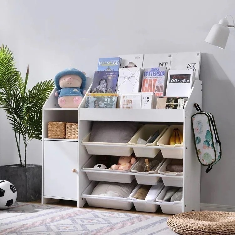 絵本棚絵本ラック おもちゃ おもち収納 収納 木製引き出し玩具箱ラック 大容量収納