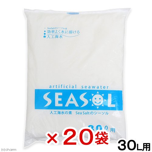 人工海水　人工海水の素　ＳＥＡ　ＳＡＬＴのシーソル　３０Ｌ用X２０袋　ＣＲＣ10―35―50―10―00