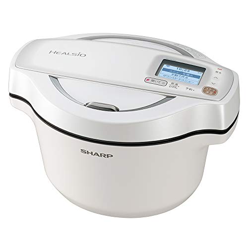 色：ホワイト シャープ 自動調理 鍋 ヘルシオ ホットクック 1.6L 無水鍋 AIoT対応 ホワイ