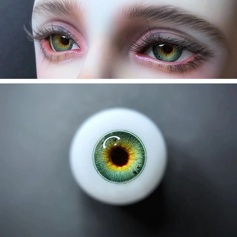 BJD ドール用レジンアイ 樹脂アイ 猫瞳/通常瞳 熱帯雨林 10mm/12mm/14mm/16mm/18mm SD/MSD/幼SD球体関節人形用アイ