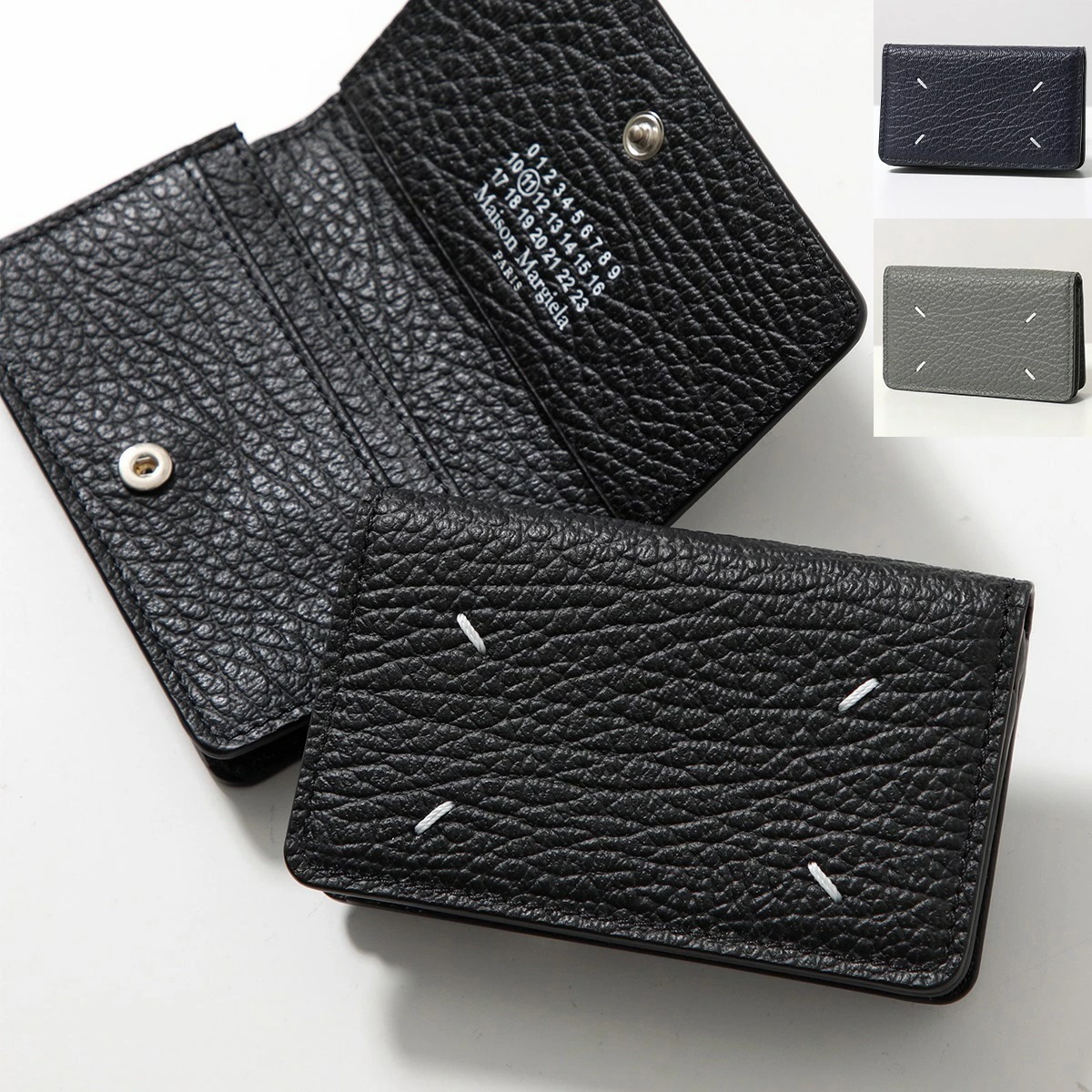 MAISON MARGIELA メゾンマルジェラ カードケース SA3VX0008 P4455 メンズ レザー 名刺入れ パスケース カラー3色 SA3VX0008P4455T8013