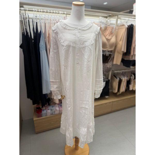 綿ジャガードストライプワンピース GW8905A