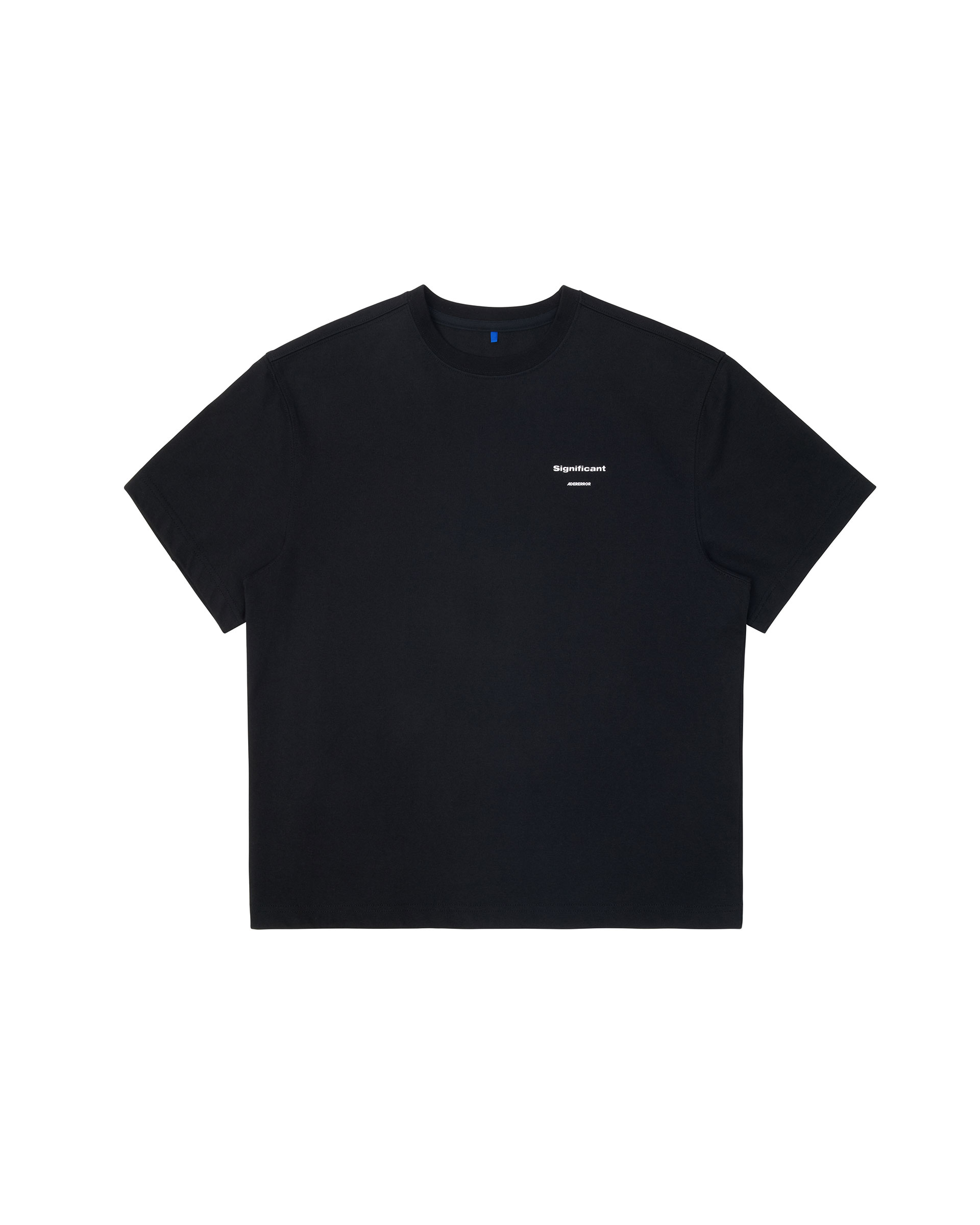 【ADERERROR】SIG BL TAG T-SHIRT 08 : NOIR