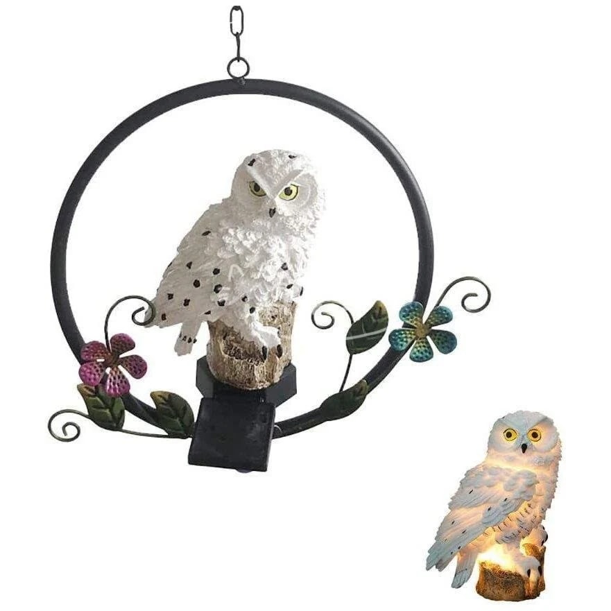 【超お得1つ買うと10個もらえる】急速出荷ガーデンライト センサーライト 芝生ランプ フクロウ ソーラー LEDライト 吊り下げ 屋外装飾 夜