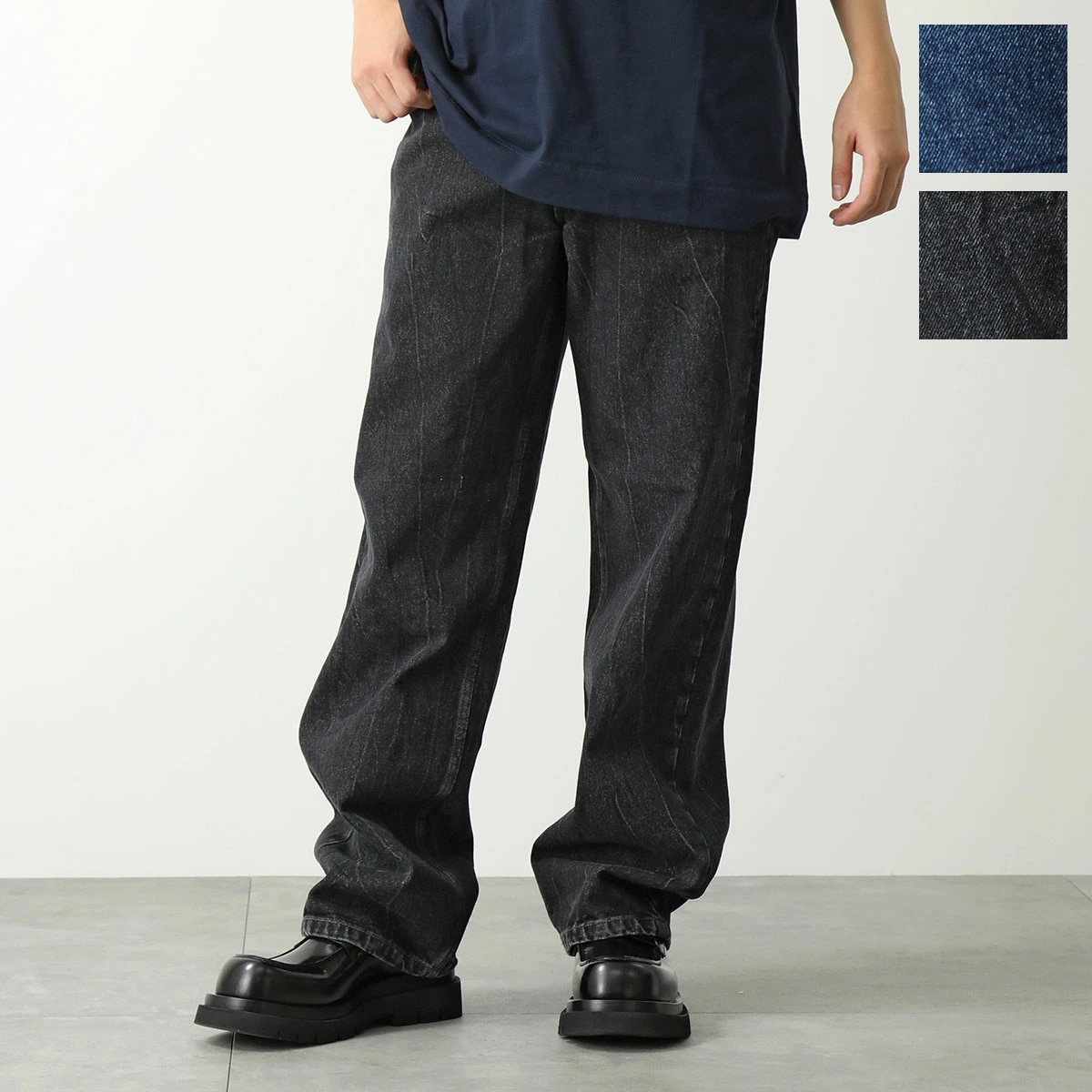DRIES VAN NOTEN ドリスヴァンノッテン ジーンズ PINE 020911-8448 メンズ デニム Gパン ジーパン ボタンフライ コットン カラー2色