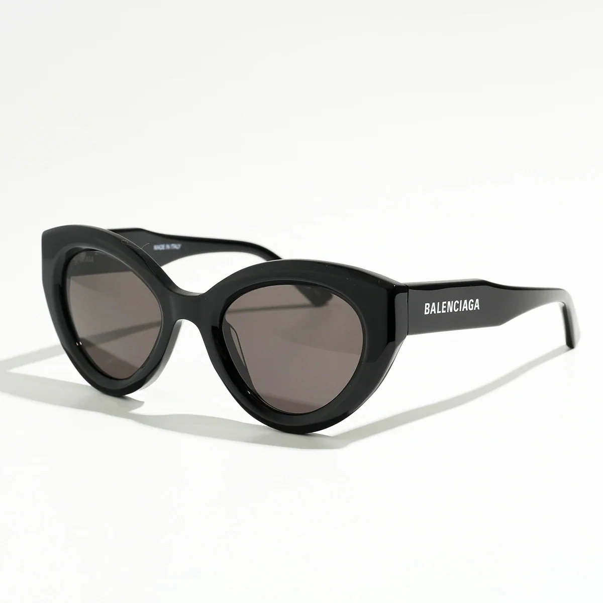 BALENCIAGA バレンシアガ サングラス BB0073S レディース フォックス型 メガネ 眼鏡 ロゴ アイウェア 001/Black-Black-Gre