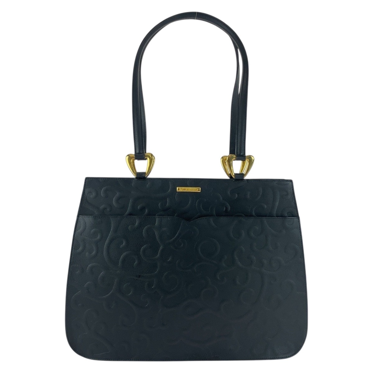 ブラック 黒 ゴールド金具 レザー トートバッグ ショルダーバッグ レディース 504776