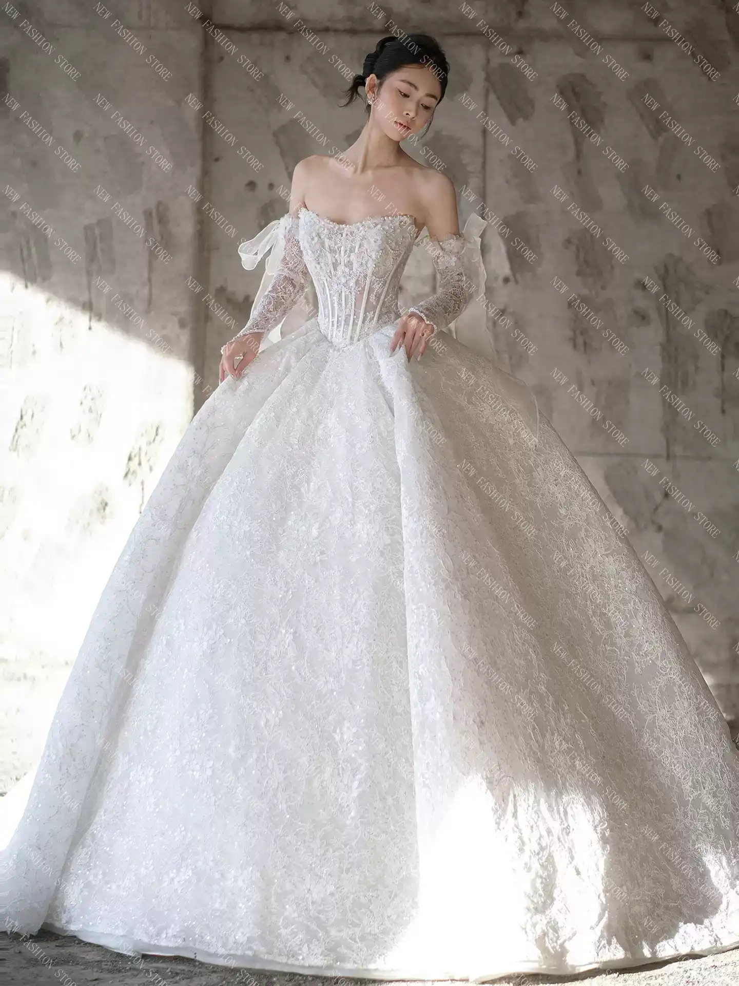 ウエディングドレス 白-98