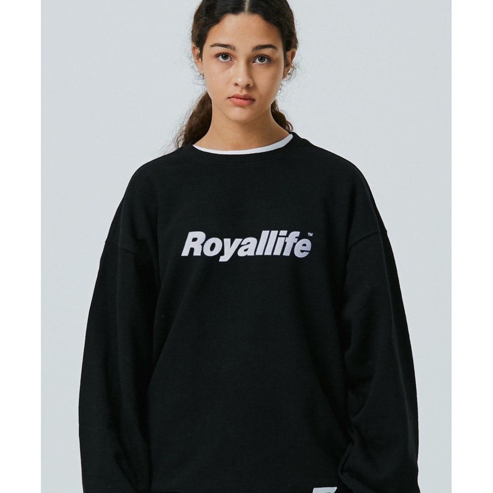 ROYALLIFE RLCN500オリジナルロゴマンツーマン - ブラック
