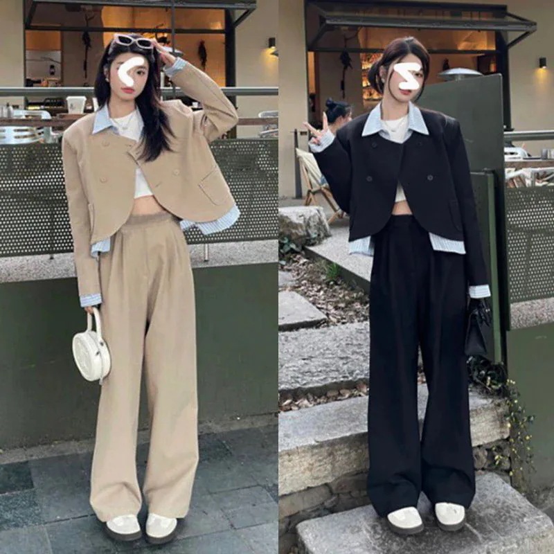 ウンテンパーカー 2024秋冬服 二点セット スーツコート アウター ニット ウンテンパーカー おしゃれ 百掛け キャンパス風 韓国ファッション トップス アウターウェア