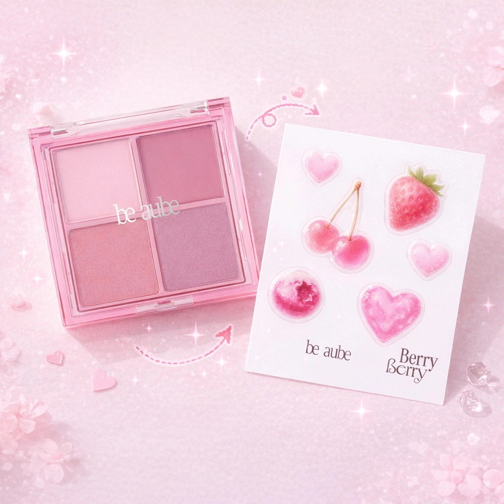 Qoo10] be aube 【be aube公式】 【2個ごとに40 : ポイントメイク
