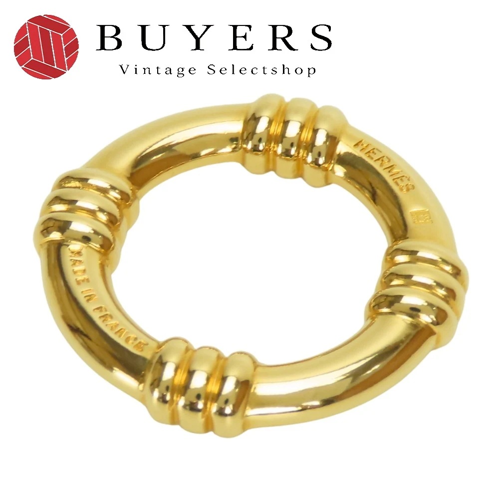 中古 スカーフリング ブーエ メタル ゴールド メッキ GP アクセサリー レディース 女性