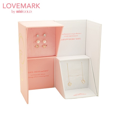 [LOVEMARK] アナイス ピアスシルバー ハートストーン真珠ピアス