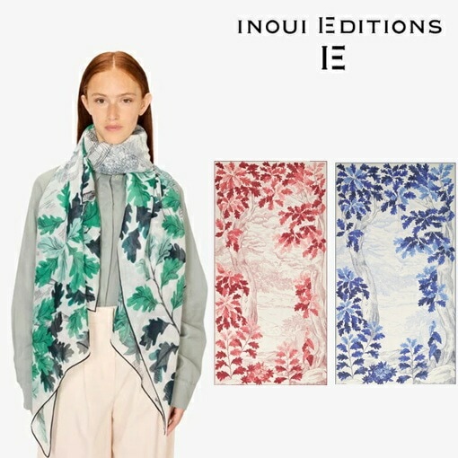 INOUI EDITIONS イヌイエディションズ シルク コットンストール REVERIE スカーフ SILK COTTON inouitoosh イヌイトゥーシュET171REV10 春夏 202