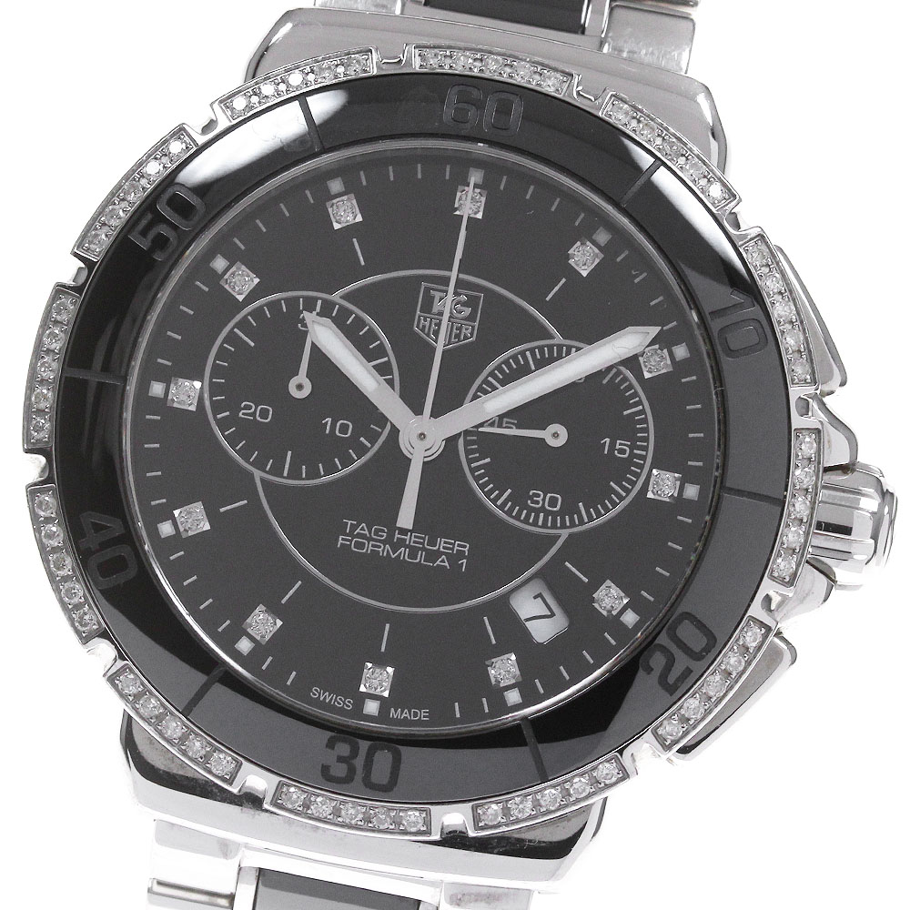 タグホイヤー TAG HEUER CAH1212 フォーミュラ1 レディダイヤモンド クロノグラフ クォーツ レディース _862162【中古】