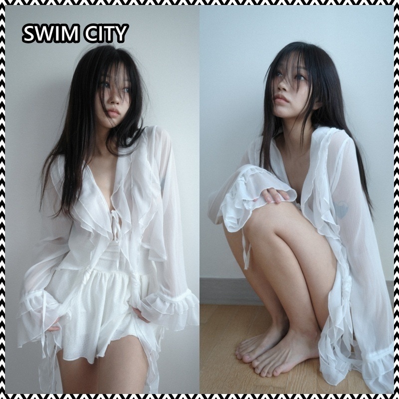 SWIMCITY Shu cardigan (white)