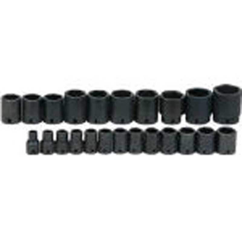 スナップオンツールズ　WILLIAMS 1/2ドライブ ディープソケットセット 6角 24個 インパク　JHWMS1424RC