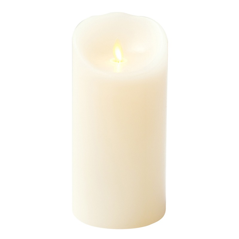 キャンドル　ろうそく ルミナラピラー3.5×7 (アイボリー) 【 クリスマスパーティー キャンドルライト 筒型 ロウソク おしゃれ LED 雑貨 結婚式二次会 デコレーション イベント用品 ギフト