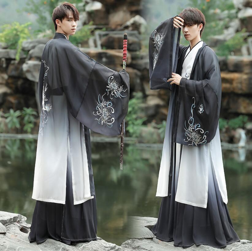 男女兼用漢服唐装刺繍 2点セット