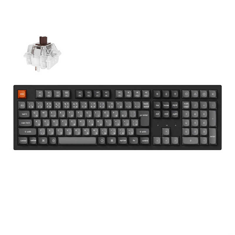 キークロン　キーボード ［ 有線・ワイヤレス / Bluetooth・USB (Type-C) ］　K10M-H3-JIS