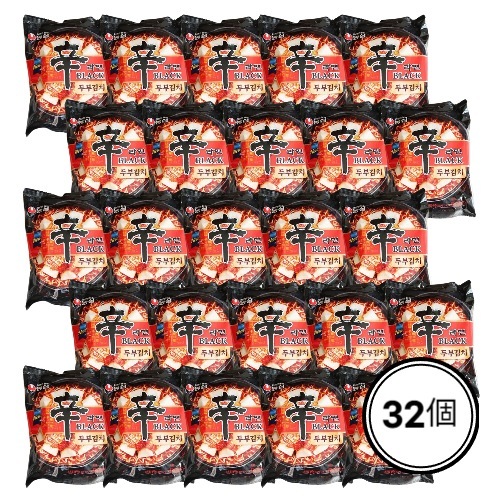 辛ラーメンブラック 豆腐キムチ 127g x 32袋