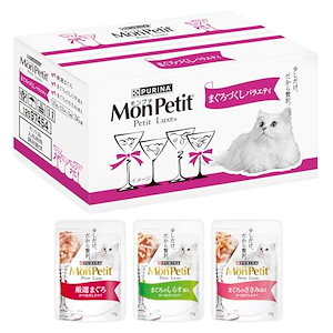 モンプチ プチリュクス パウチ まぐろづくしバラエティ 36袋入 栄養バランス キャットフード ケース買い