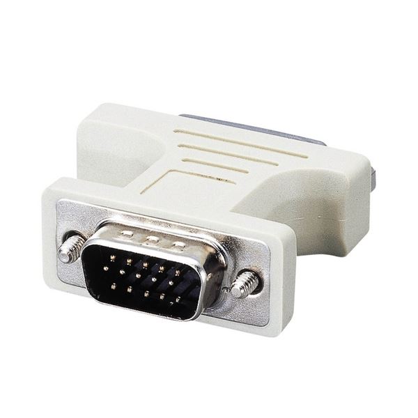 (まとめ) エレコム DVI-I変換アダプタ(DVI-I29pin)メス-(ミニD-Sub15pin)オス AD-DVFTD15M 1個 (×10セット)