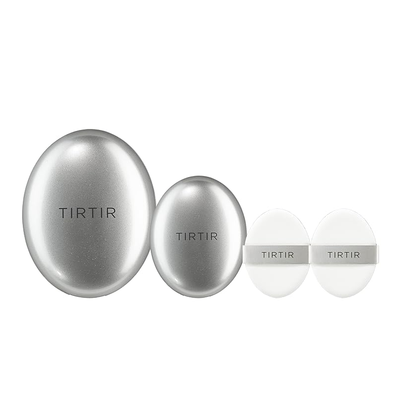 【Amazon.co.jp限定】[TIRTIR] MASK FIT CUSHION SET [ティルティル] マスクフィットクッションセット (本品18ｇ+ミニ4.5g+パフ2枚) AURA 21N